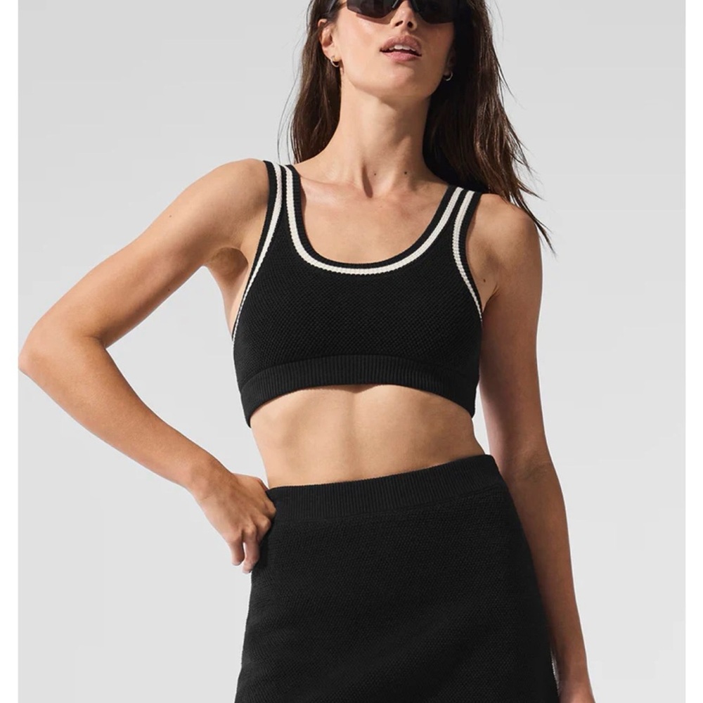 Alo Tennis Club Sweater Knit Bra Sz M